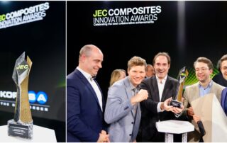 Am 13. Januar 2025 haben die ThermHex Waben GmbH und ihre Projektpartner den JEC Composite Innovation Award gewonnen. Die Verleihung fand im Kongresszentrum in Paris statt.